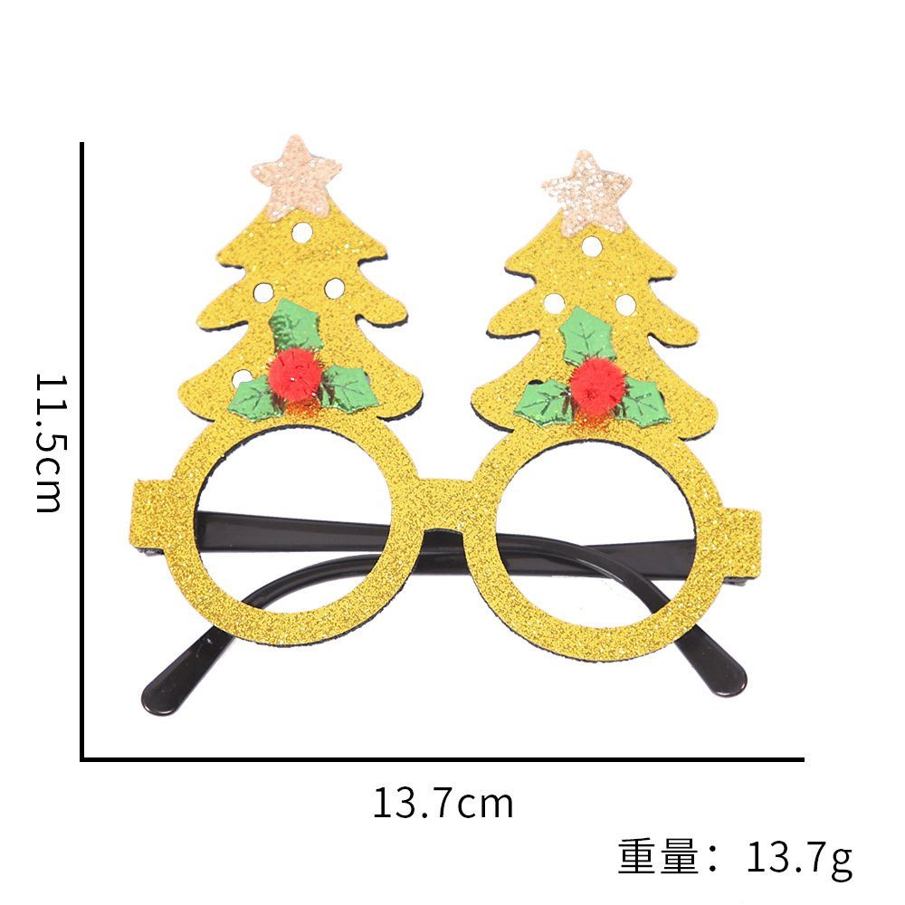 Blusmart Fahrradbrille Neuartiger Weihnachts-Brillenrahmen, Glänzende Weihnachtsmann-Brille 19