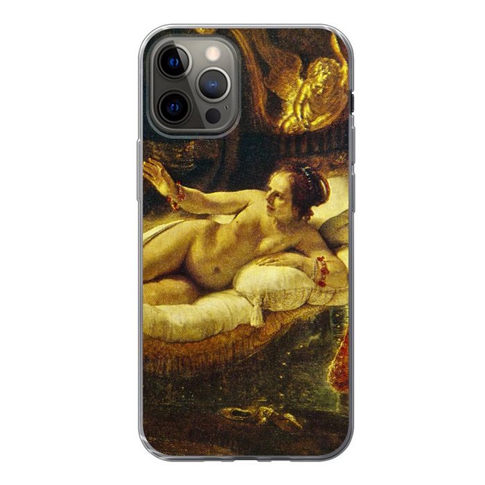 MuchoWow Handyhülle Danaë - Gemälde von Rembrandt van Rijn Handyhülle Apple iPhone 12 Pro Smartphone-Bumper Print Handy