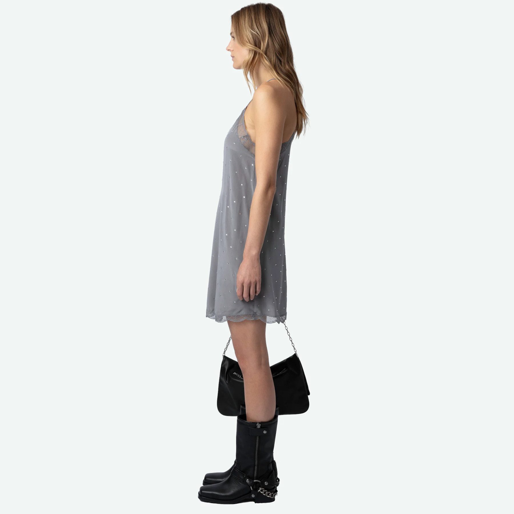 ZADIG & VOLTAIRE Minikleid Seidenkleid RISTYZ CDC STRASS