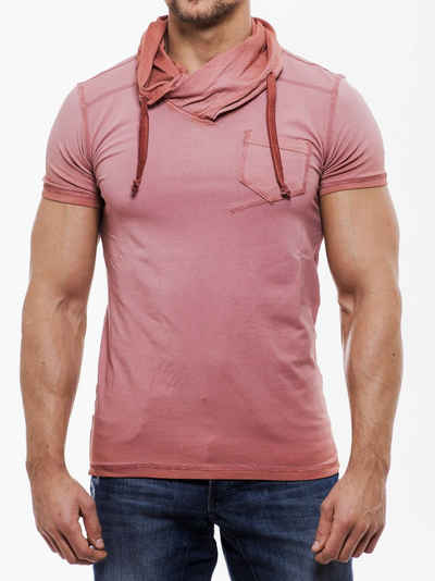 RMK T-Shirt T-Shirts Modelle mit Schal-Kragen, Streetwear Freizeit