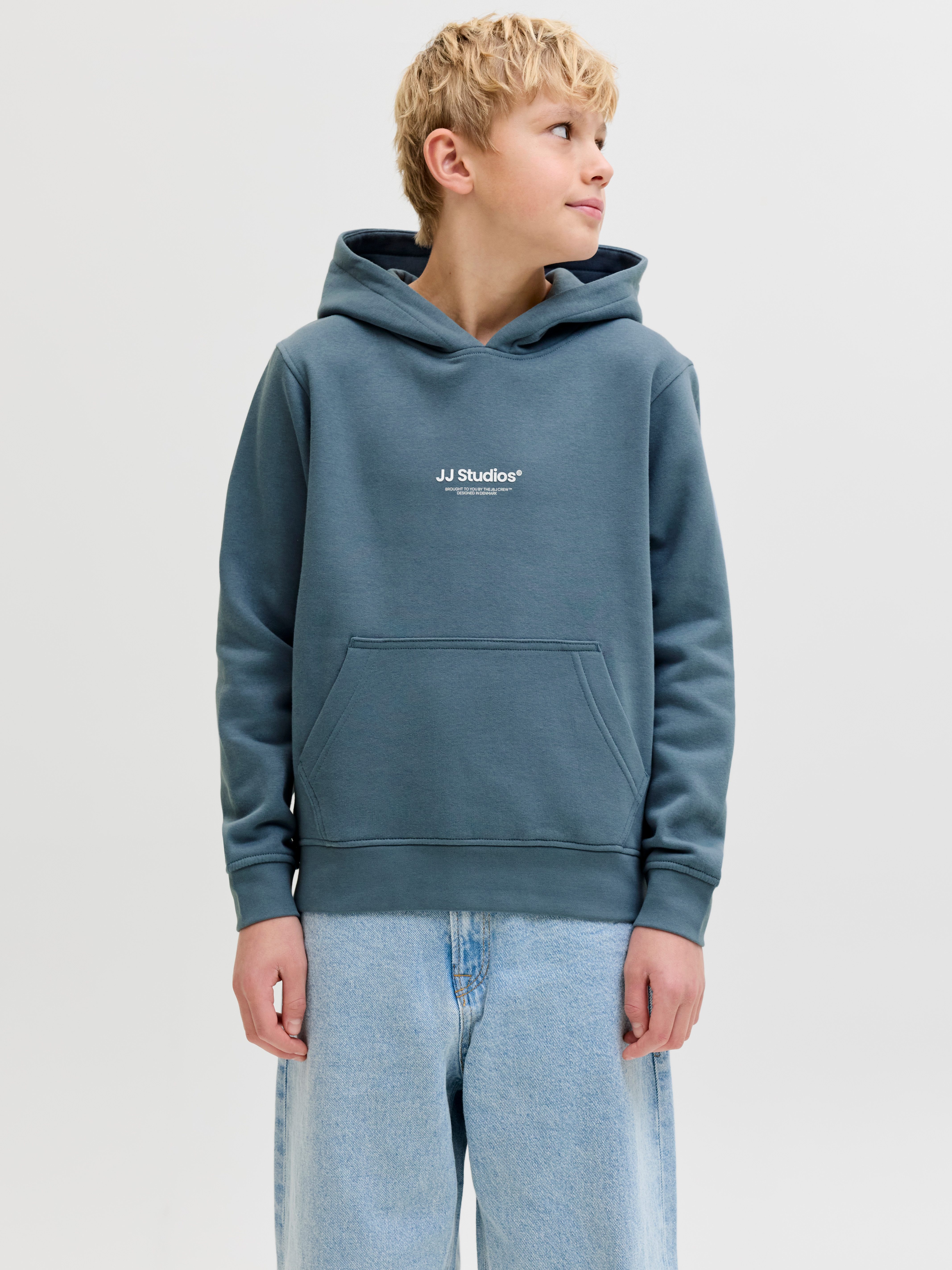 Jack & Jones Junior Kapuzensweatshirt JJESOHO SWEAT HOOD NOOS JNR Baumwollmischung, relaxed fit