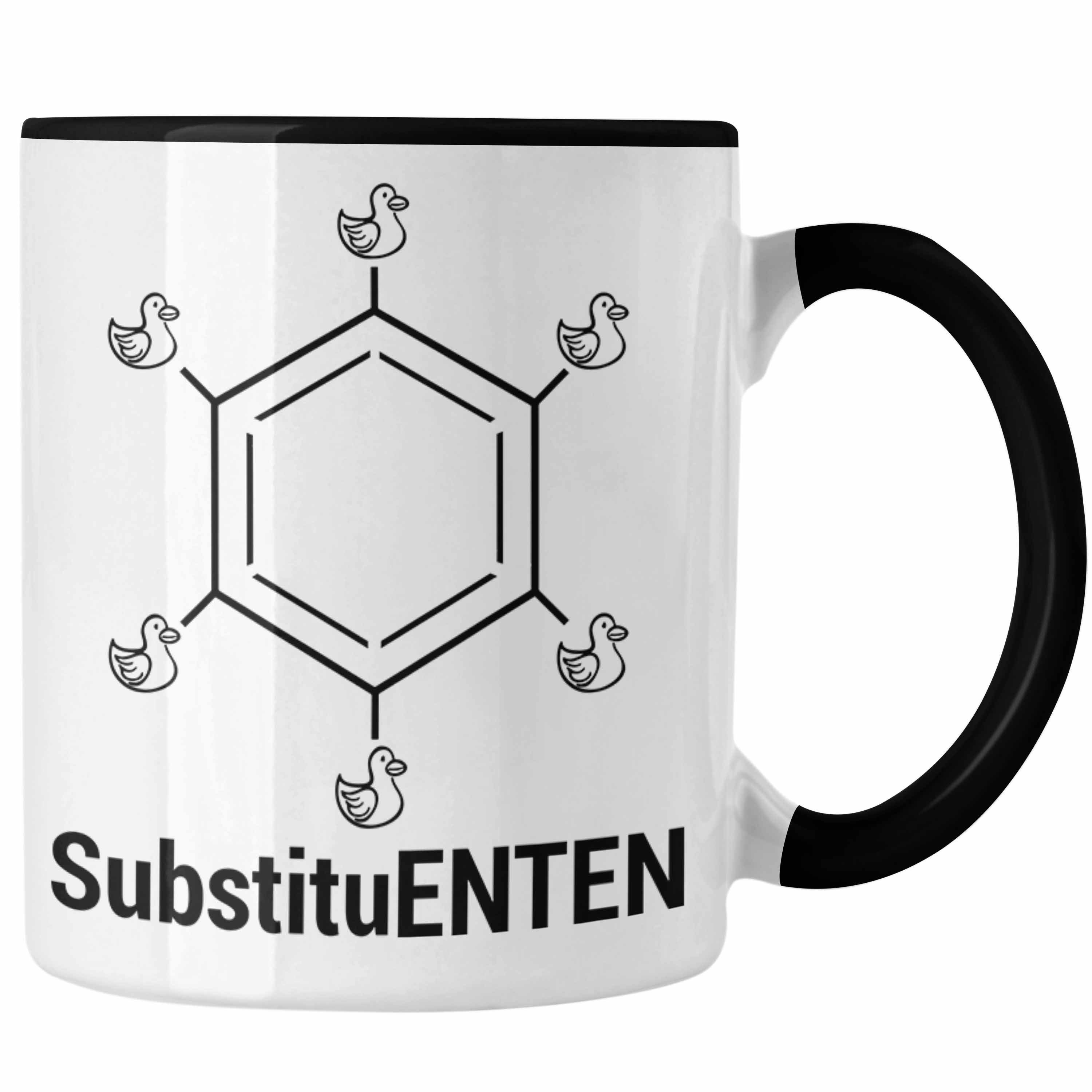 Trendation Tasse Chemie Tasse SubstituENTEN Chemiker Witz Organische Chemie Ente Kaffee Schwarz