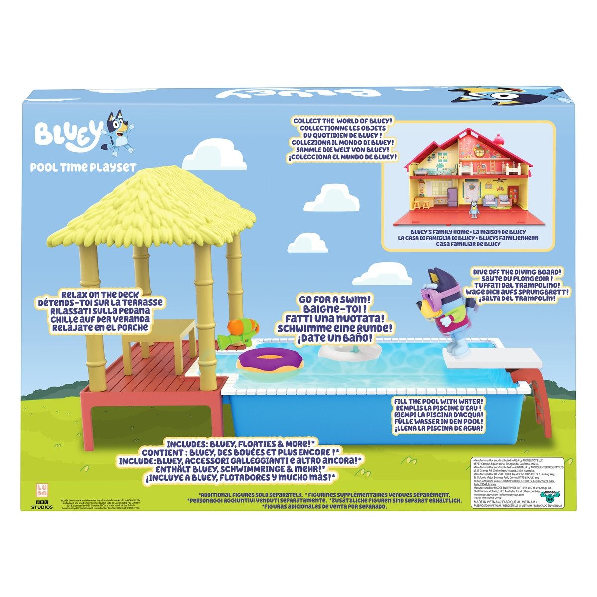 Moose Toys Spiel Bluey Spielset S4 Pool Time Fun