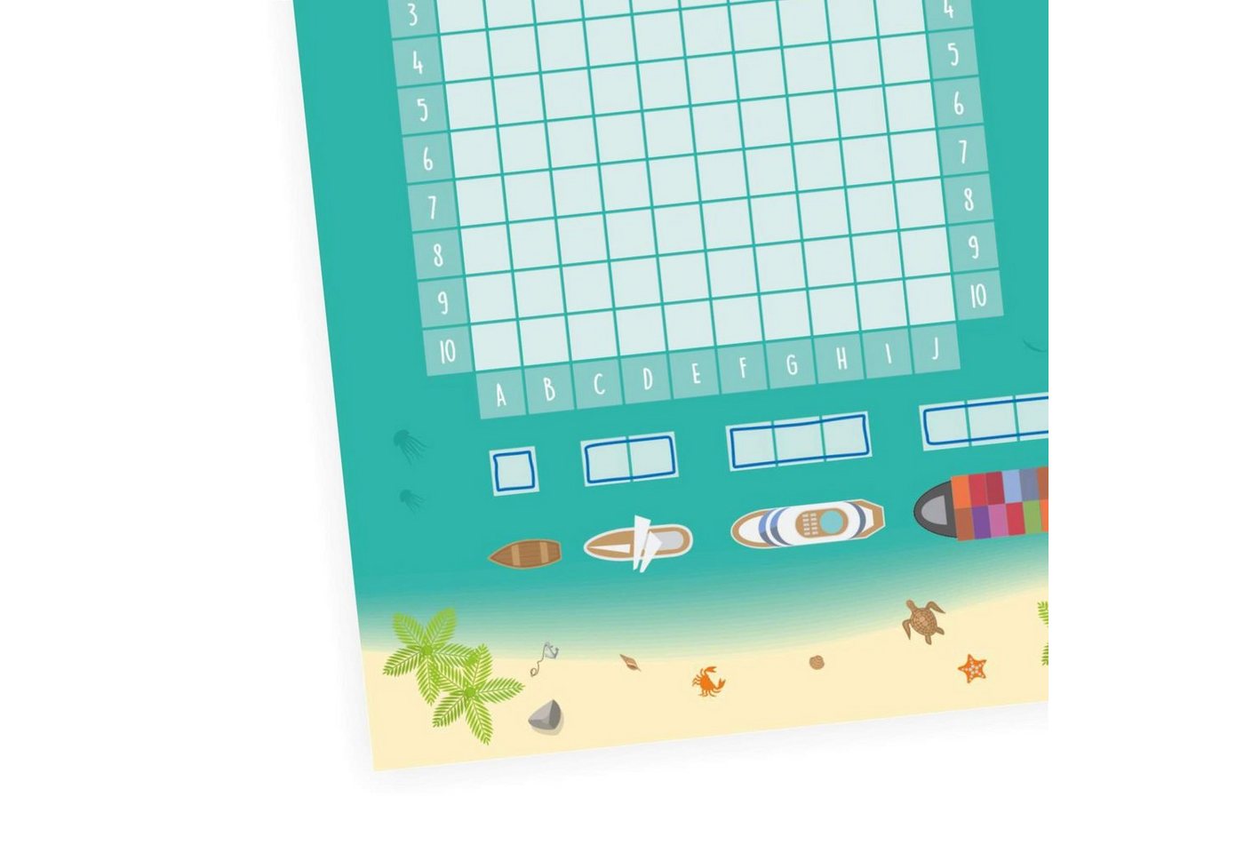 Thumbnail - nikima Packpapier 2er Set A6 Spielblock Schiffe versenken, Reisespiel Flottenmanöver