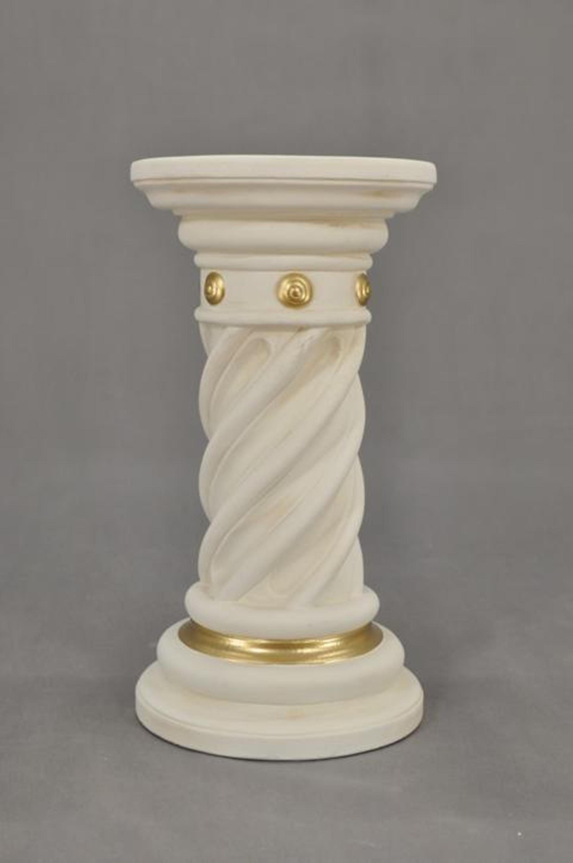 Römische Skulptur Skulptur Figur Marmor Säule JVmoebel Dekoration Säulen Deko Medusa