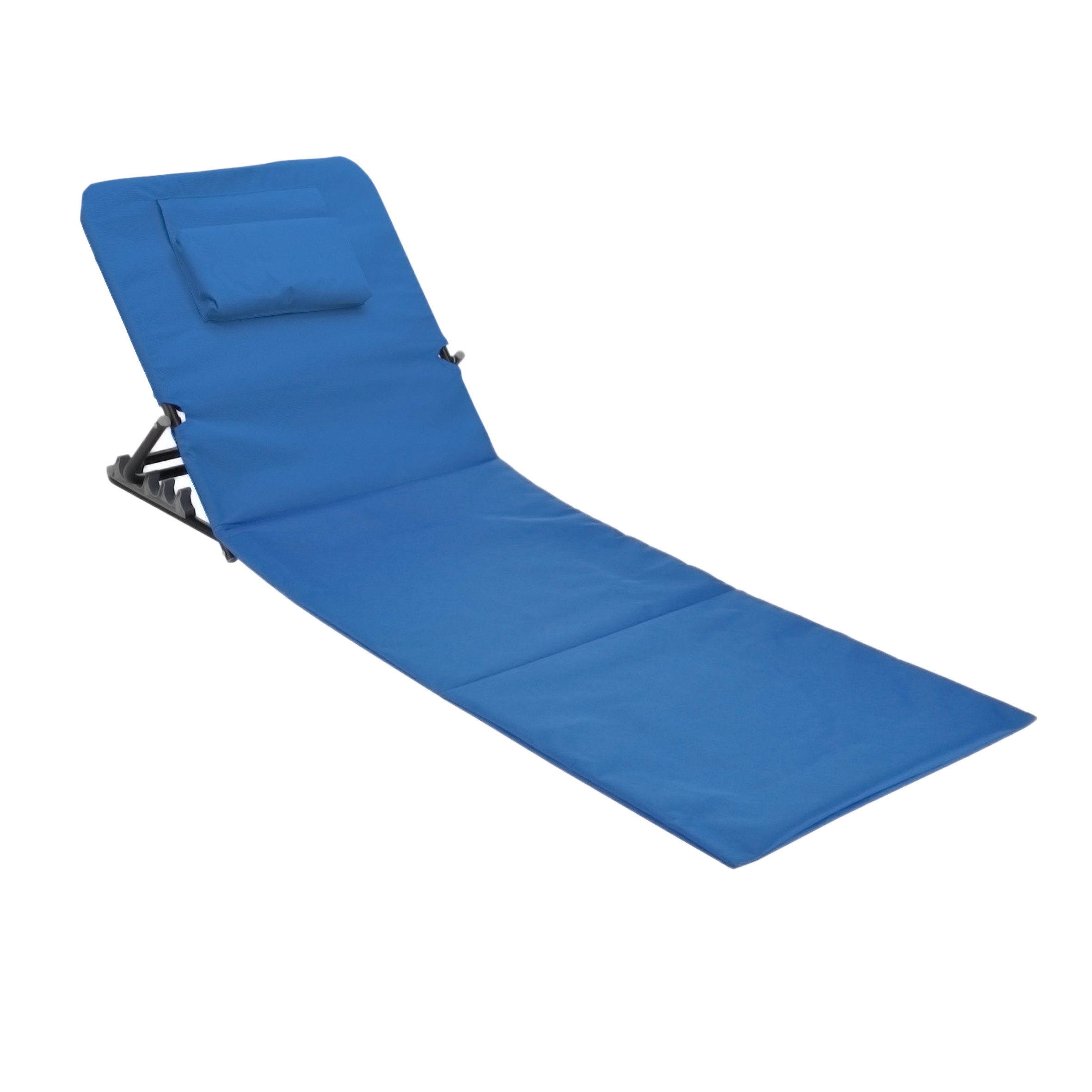Spetebo Gartenliege Strandmatte mit Rückenlehne, Einzelstück, günstig online kaufen