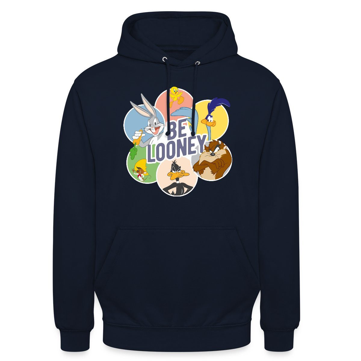 Spreadshirt Hoodie Looney Tunes Charaktere Be Looney Unisex Hoodie (1-tlg)