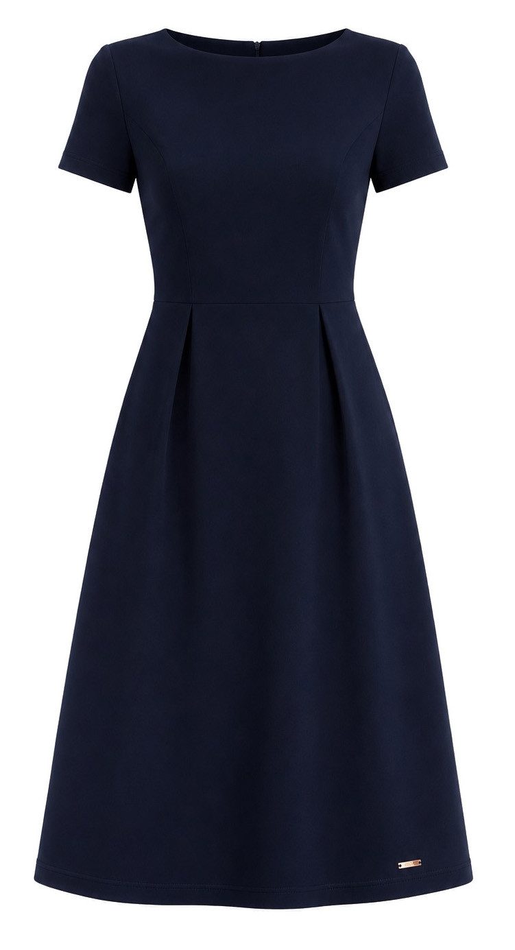 Awama Cocktailkleid mit kurzem Arm und Reißverschluss