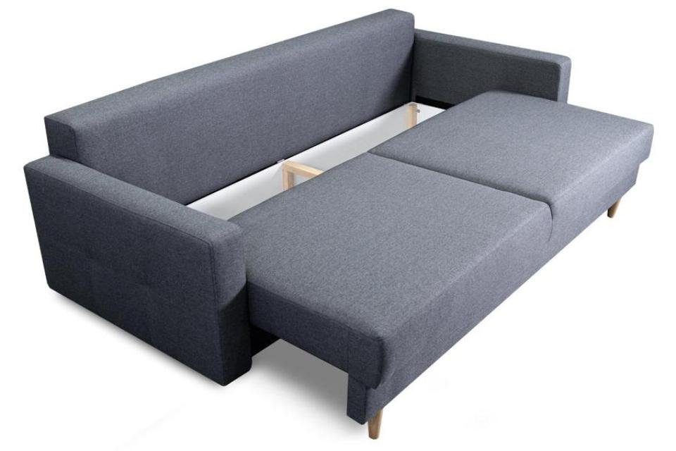 Sitzer Wohnzimmer 3 Grau JVmoebel Elegantes Stil Sofa Modern 3-Sitzer, Sofas