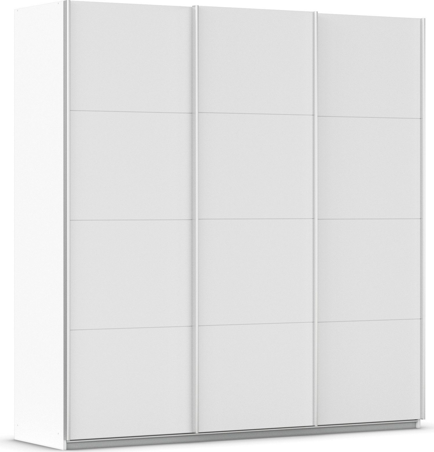 rauch Schwebetürenschrank Kleiderschrank Schrank Garderobe AGORDO mit Dekor- oder Hochglanzfront (in zwei Griff-Farben) durchdachte Innenausstattung, in 4 Breiten und 2 Höhen MADE IN GERMANY
