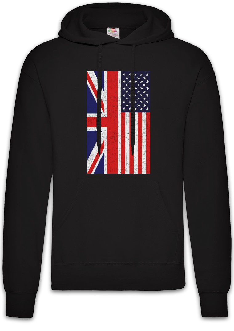 Urban Backwoods Hoodie Great Britain USA Flag Herren Hoodie America Amerika US United States (1-tlg) Engalnd Britain British Empire