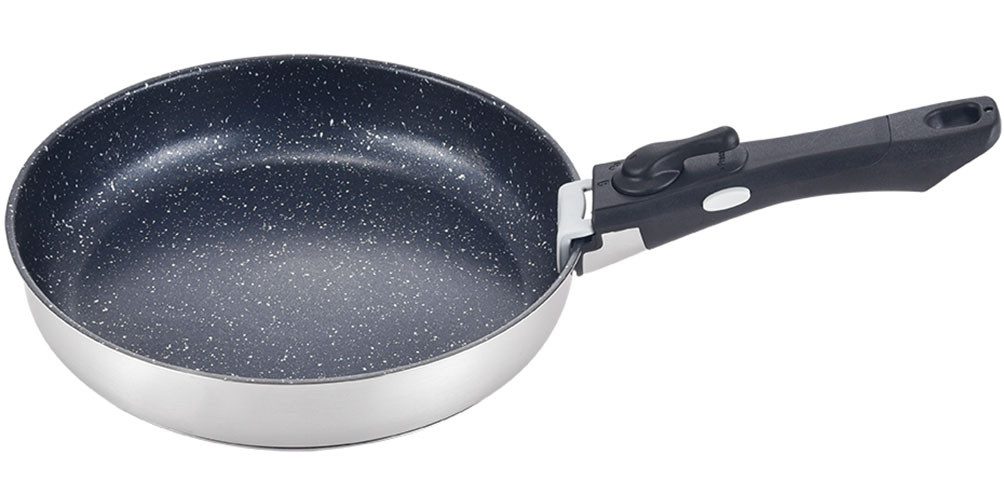 GSW Topf-Set EASY CLICK, Edelstahl (Set, 8-tlg), ideal für den Camper geeignet. Induktion