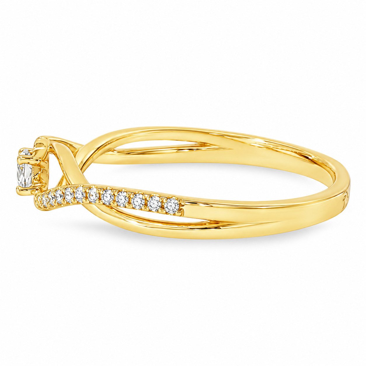 Adam & Eve Verlobungsring Diamantring 585/- Gold, oder Weißgold - inklusive Echtheitszertifikat (mit 29 Brillanten), AE35 mit 0,27 ct. Diamanten – Bild 2 von 5