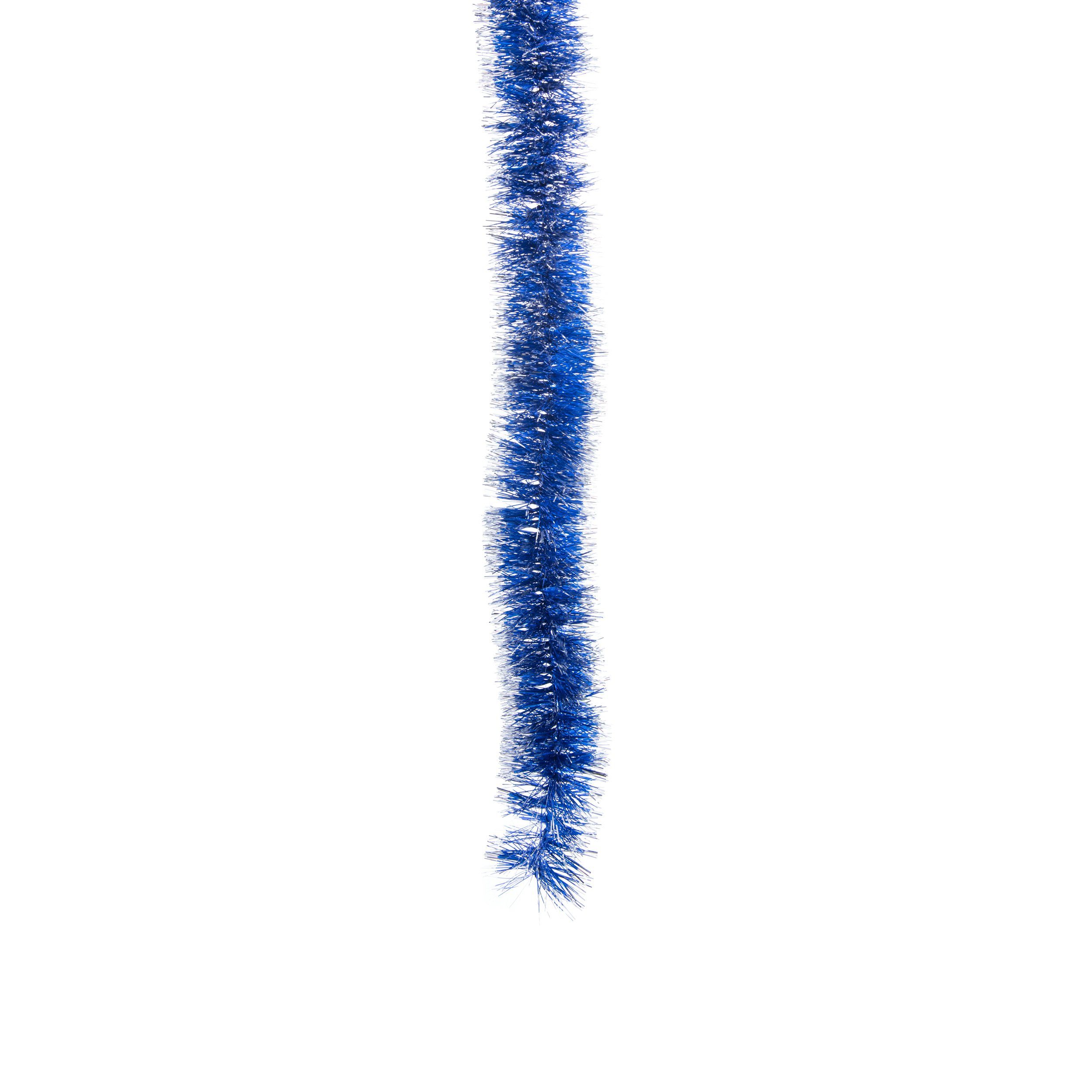 Girlanden Marineblau-Silber, 6m Ø70mm Weihnachtsschmuck x DekoPrinz® künstlich,