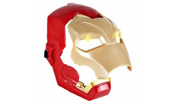 Festivalartikel Verkleidungsmaske Iron Man Kinder Maske: Leuchtend, Klappvisier, LED-Sounds Avengers, (1-tlg)