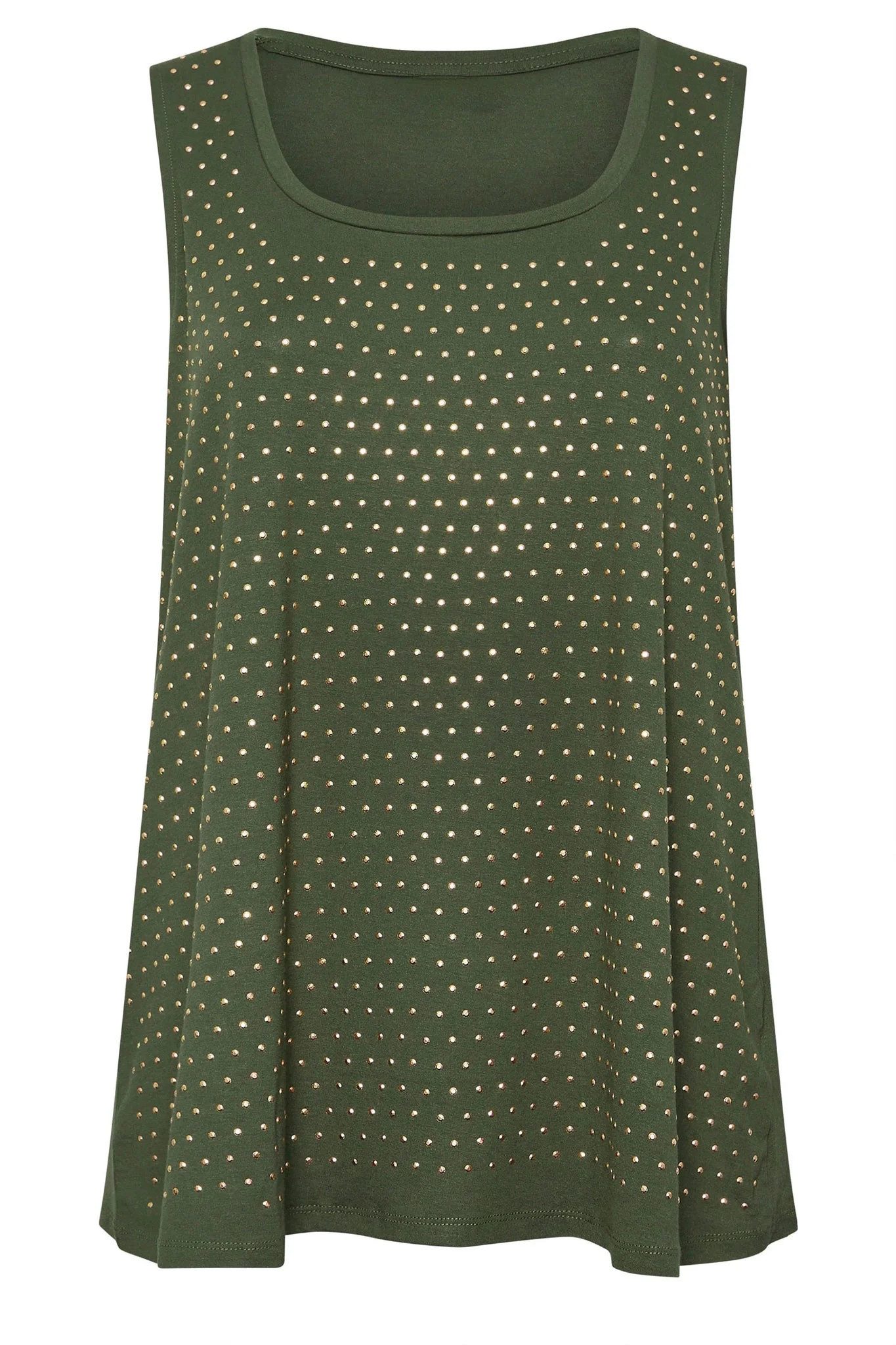 Blusentop Bluse mit Nietendetails