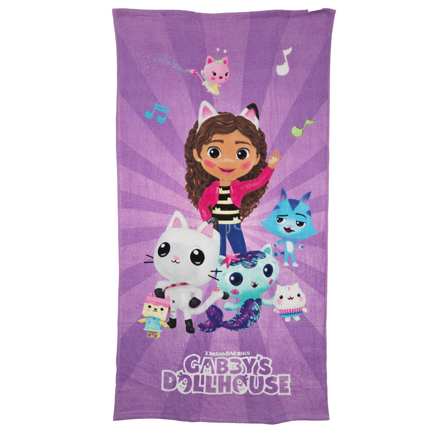 Gabby's Dollhouse Strandtuch Gabbys Dollhouse Strandtuch Handtuch Badetuch günstig online kaufen