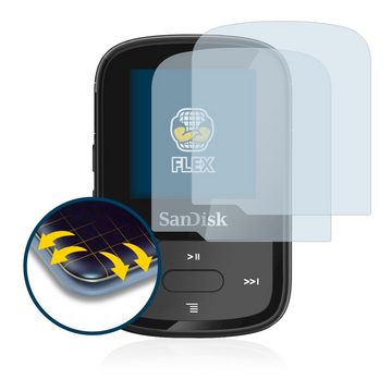 BROTECT Full-Screen Schutzfolie für SanDisk Clip Sport Plus, Displayschutzfolie, 2 Stück, 3D Curved klar