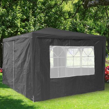 relaxdays Pavillon Pavillon Seitenwand 4er-Set - Grau