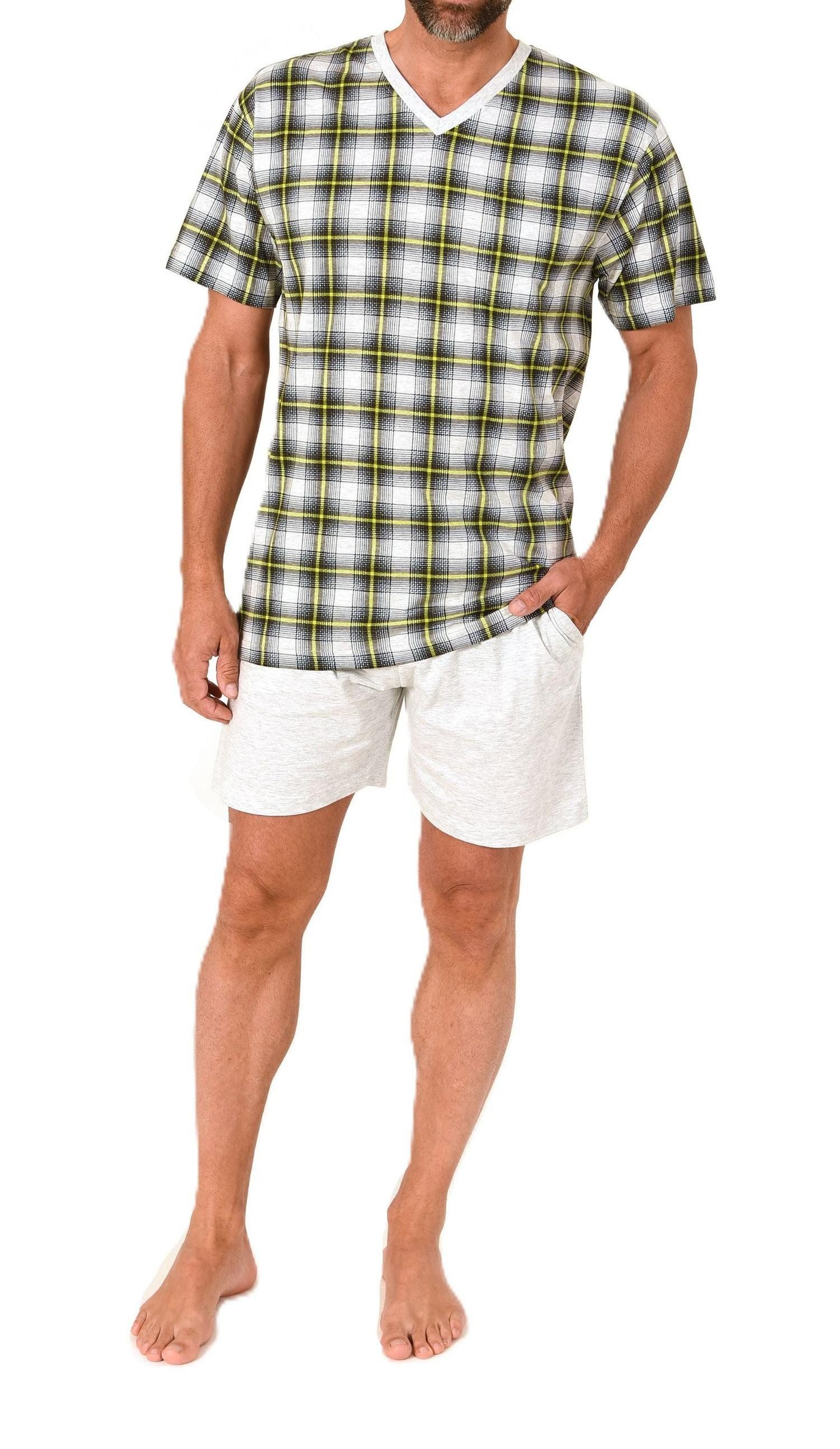 Pyjama Normann Herren kurzarm Schlafanzug Shorty Pyjama - auch in Übergröße