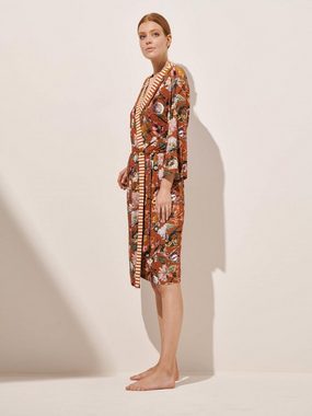 Essenza Kimono Sarai Filou, Kurzform, Viskose, Kimono-Kragen, Gürtel, mit wunderschönem Blumenprint