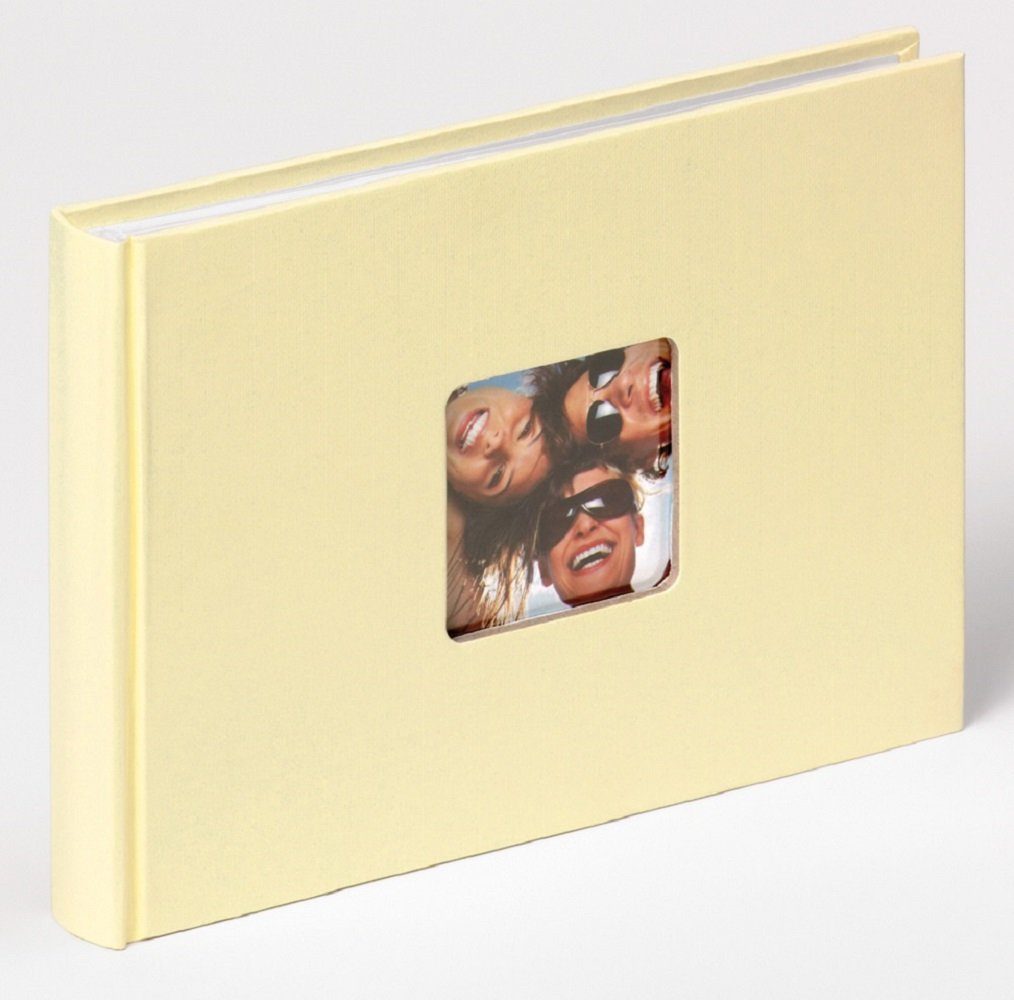 Walther Design Fotoalbum Fun 22 x 16 cm, buchgebundenes Album, Papiereinband, quadratischer Bildausschnitt