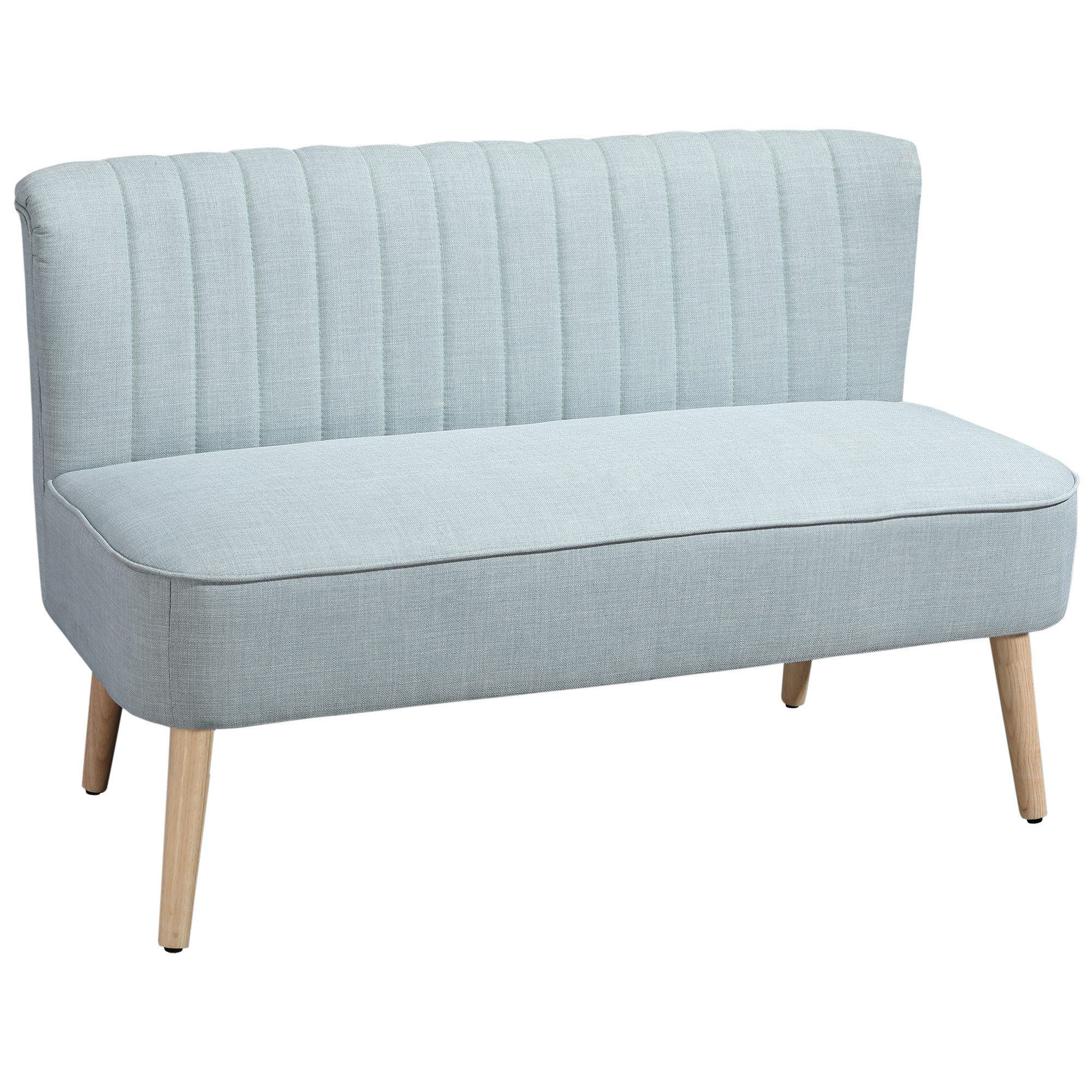 HOMCOM 2-Sitzer Zweisitzer, Loveseat mit Leinenoptik, günstig online kaufen