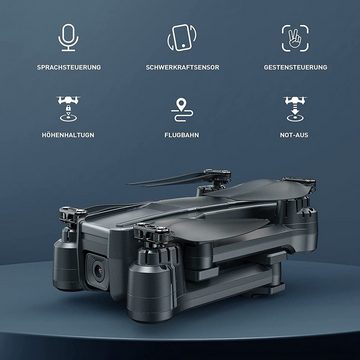 Fangqi Holy Stone HS440 Drohne, mit 1080P Kamera, Quadcopter, faltbar, mit 2 Batterien, die Gesamtflugzeit kann 40 Minuten erreichen, für Anfänger geeignet, Geschenk für Kinder und Erwachsene Drohne