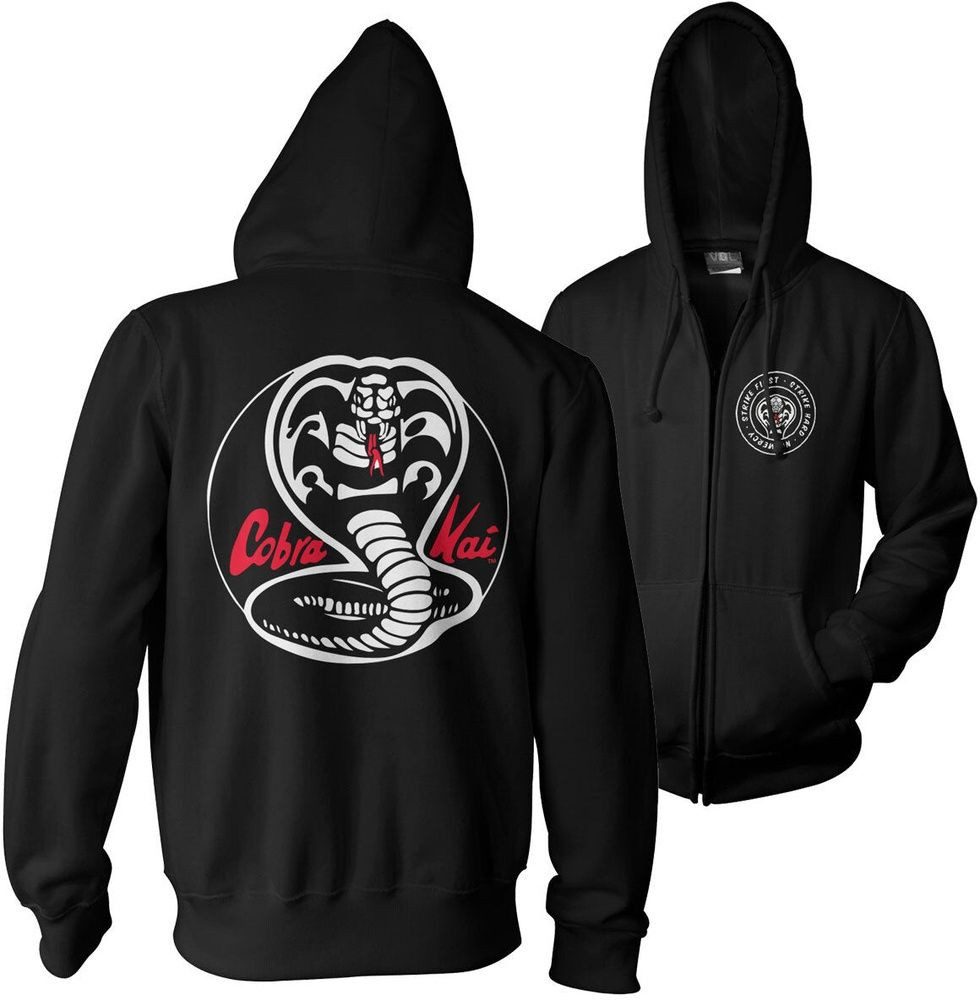 Cobra Kai Hoodie White Patches Big Tall Hoodie