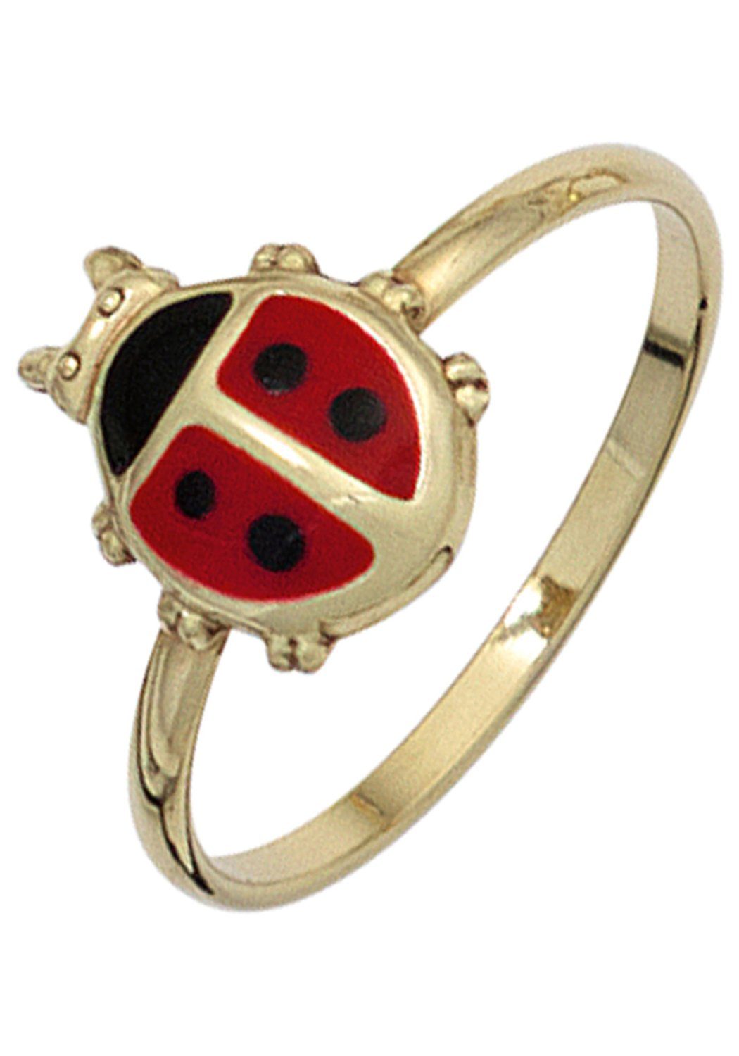 JOBO Fingerring Marienkäfer, 333 Gold g... JOBO Fingerring Marienkäfer, 333 Gold g...