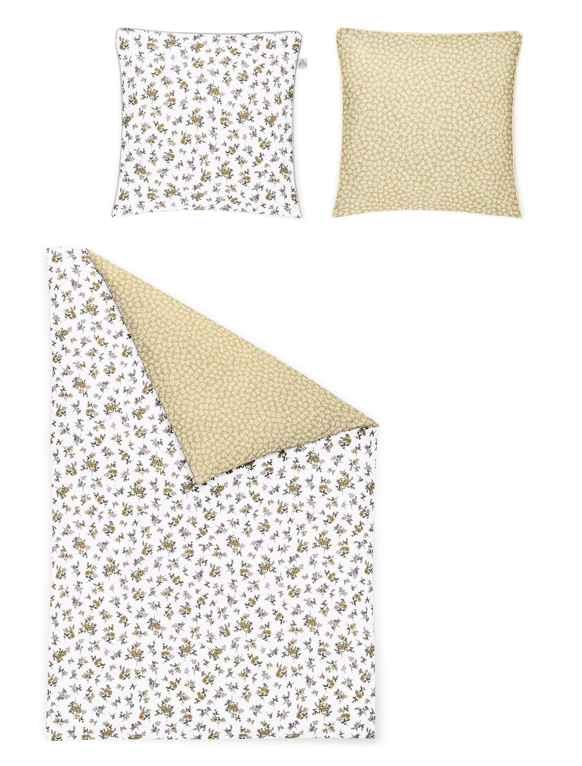 Irisette Wendebettwäsche Crown-K 8455, Mako-Satin, 2 teilig, edler Digitaldruck