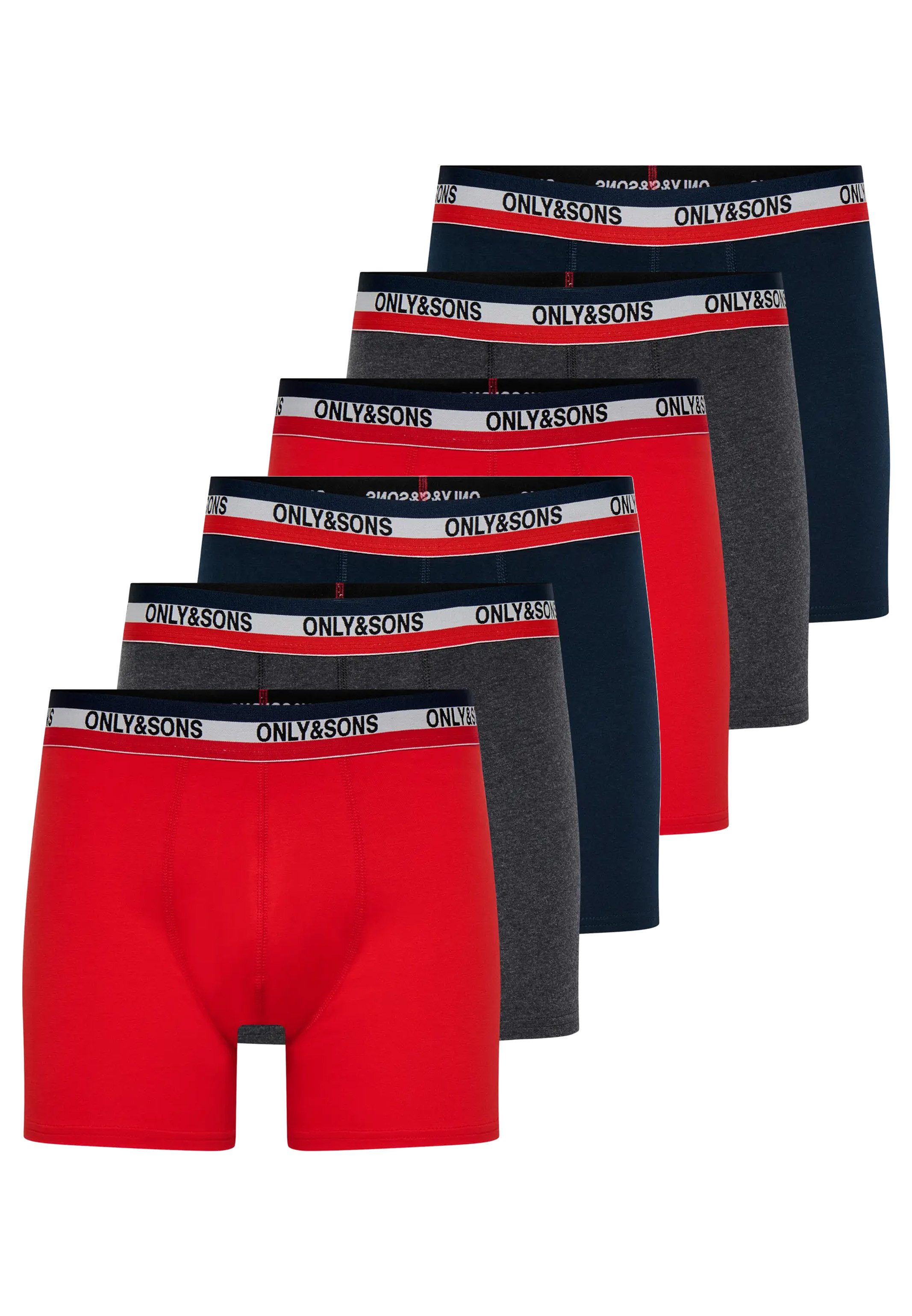 Retro Boxer 6er Pack ONSFITZ SOLID BOXER