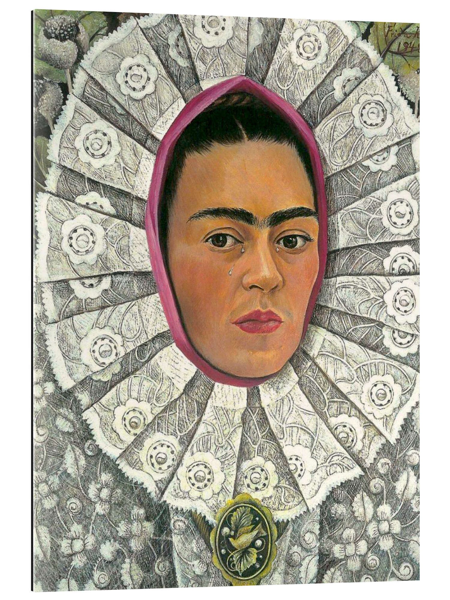 Posterlounge Wandbild Selbstporträt als Tehuana, Frida Kahlo, erhältlich als Poster, Leinwandbild, Wandsticker oder Acrylglasbild