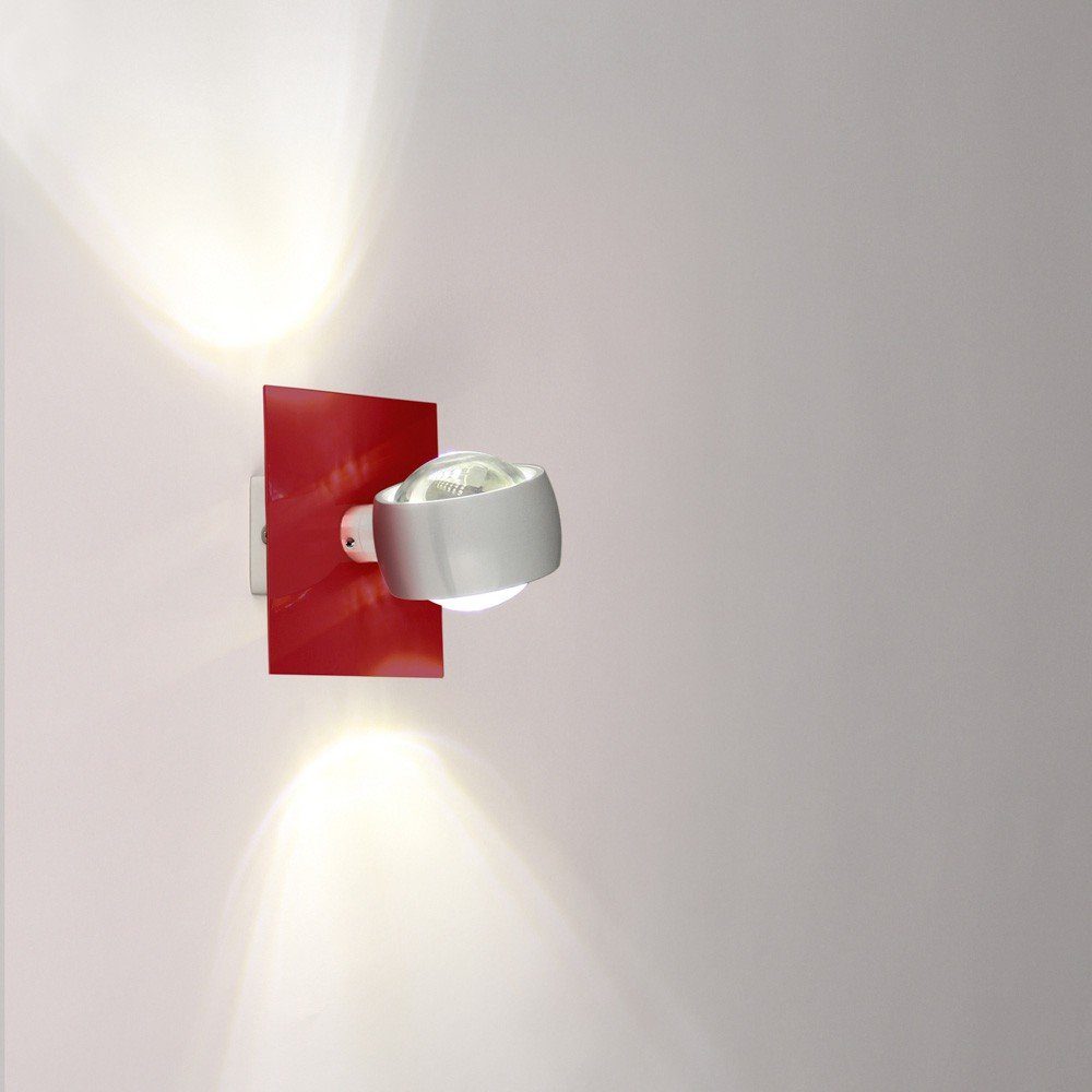 s.luce Lampenschirm Dekoplatte passend 12x12cmRot Beam zu