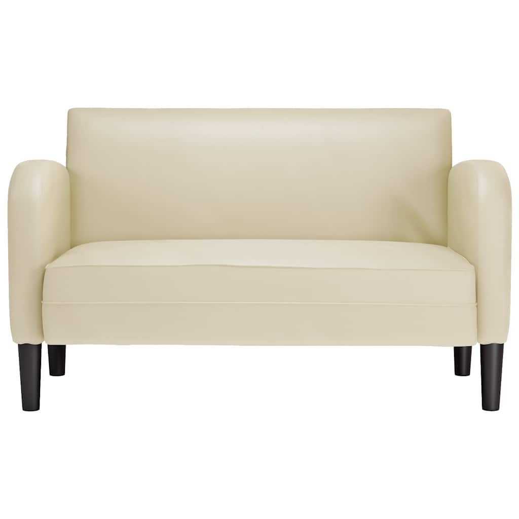 vidaXL Sofa Zweisitzer-Sofa Creme 110 cm günstig online kaufen