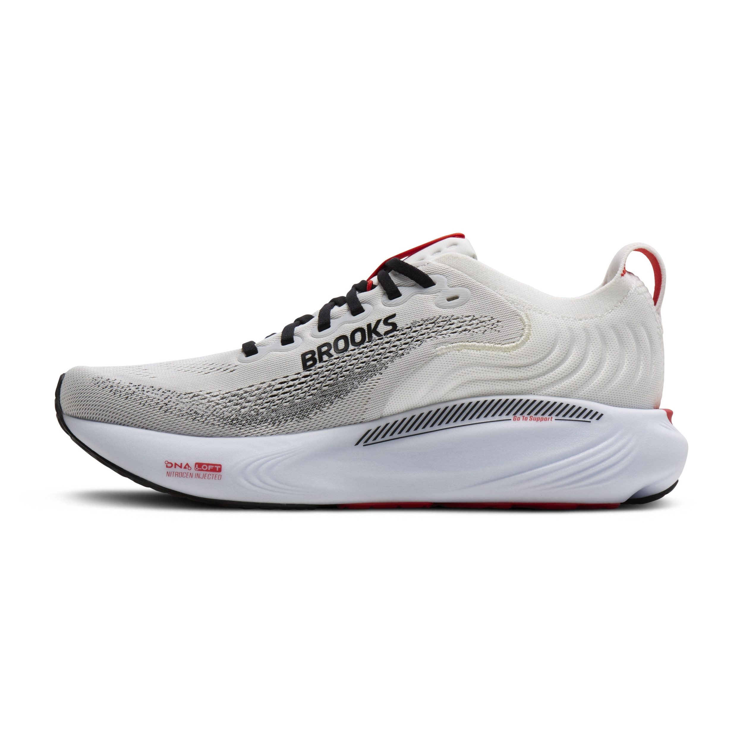 Brooks Adrenaline GTS 25 White/Black/Red Laufschuh