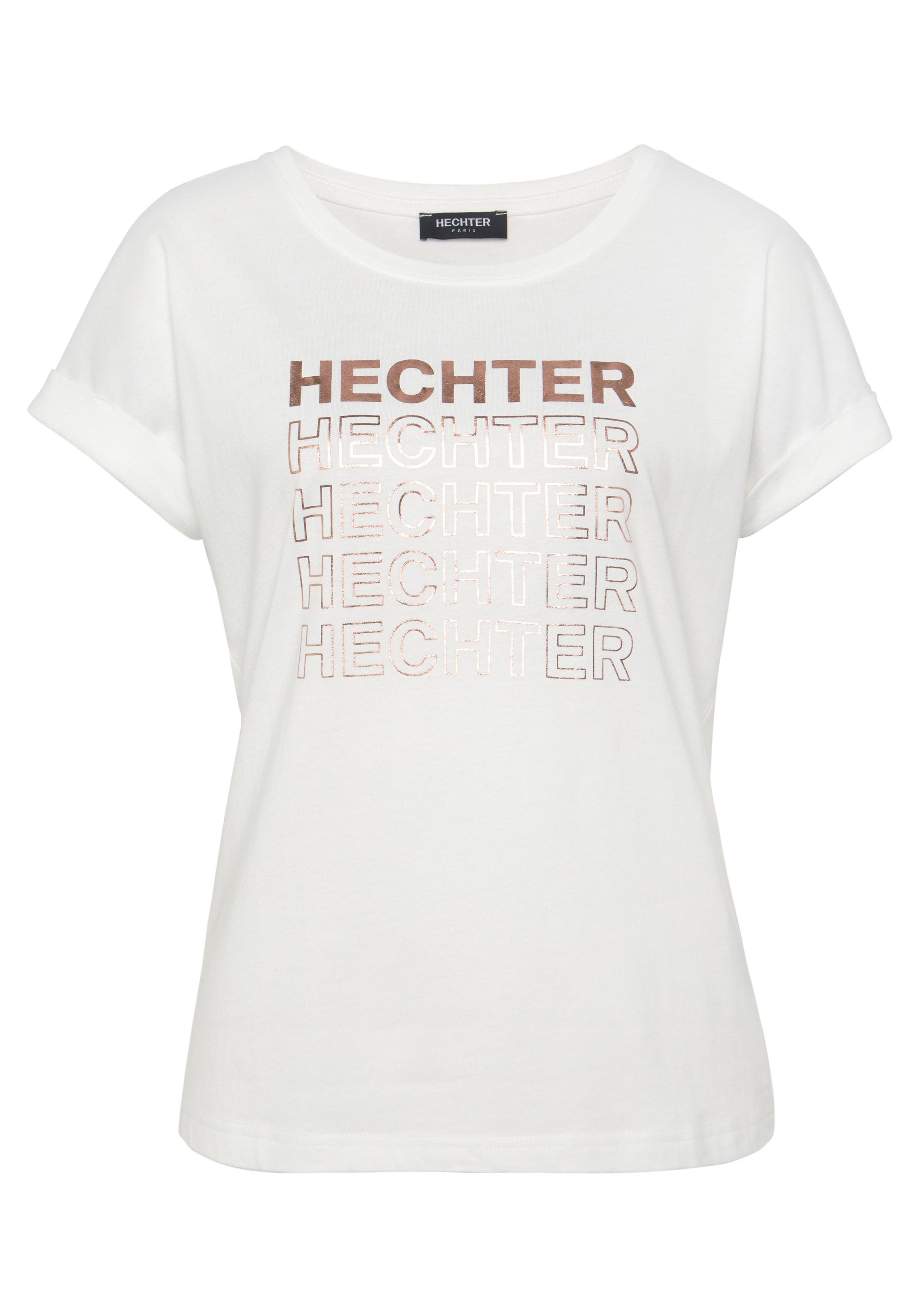 T-Shirt Markendruck mit HECHTER PARIS
