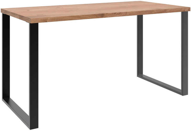 Wimex Schreibtisch Home Desk (Home Desk, 1-St., Schreibtisch), 140x70x75cm plankeneiche / schwarz