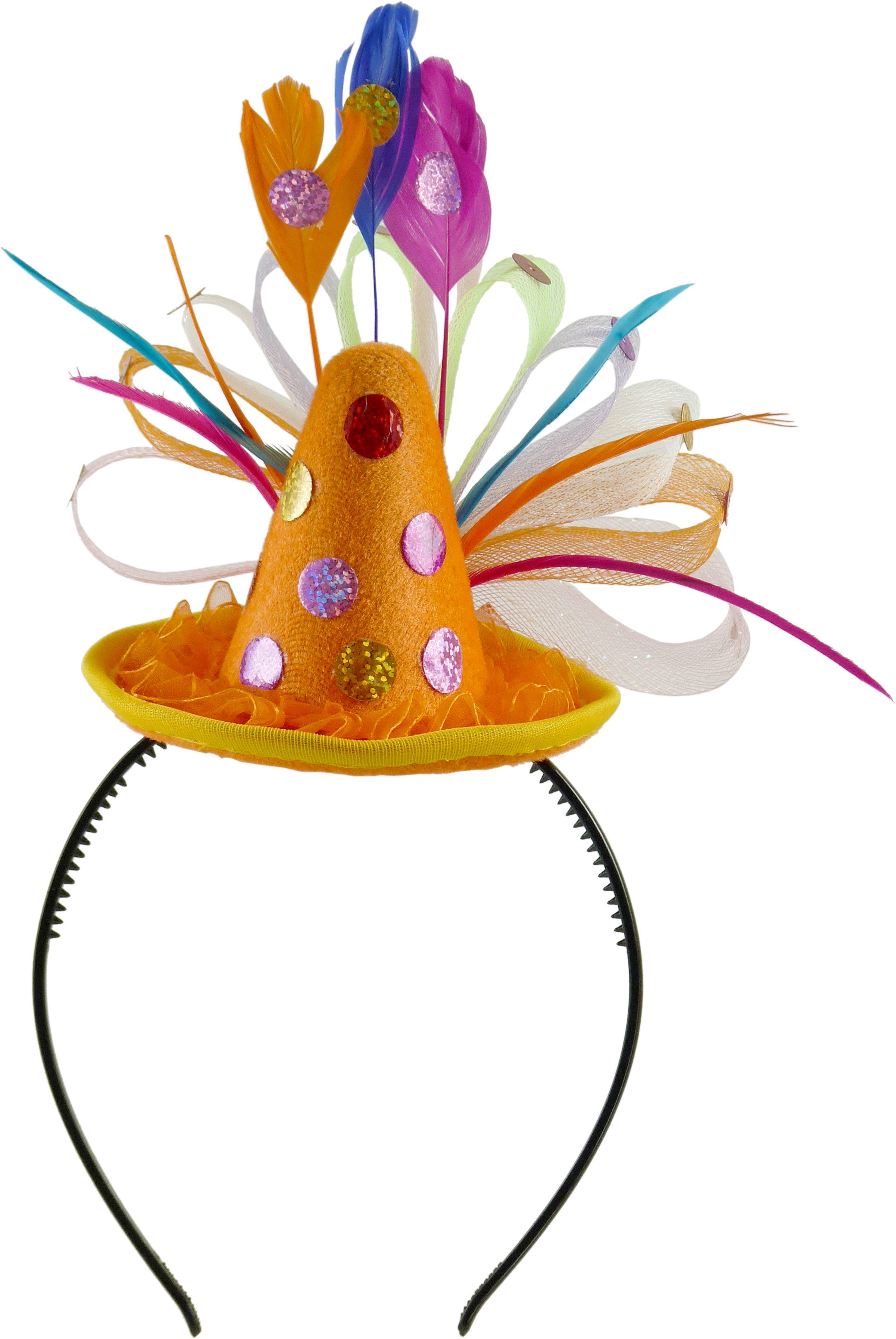 Bock-op-Kölle Haarreif Bock op Koelle Haarreif Minihut mit Federn