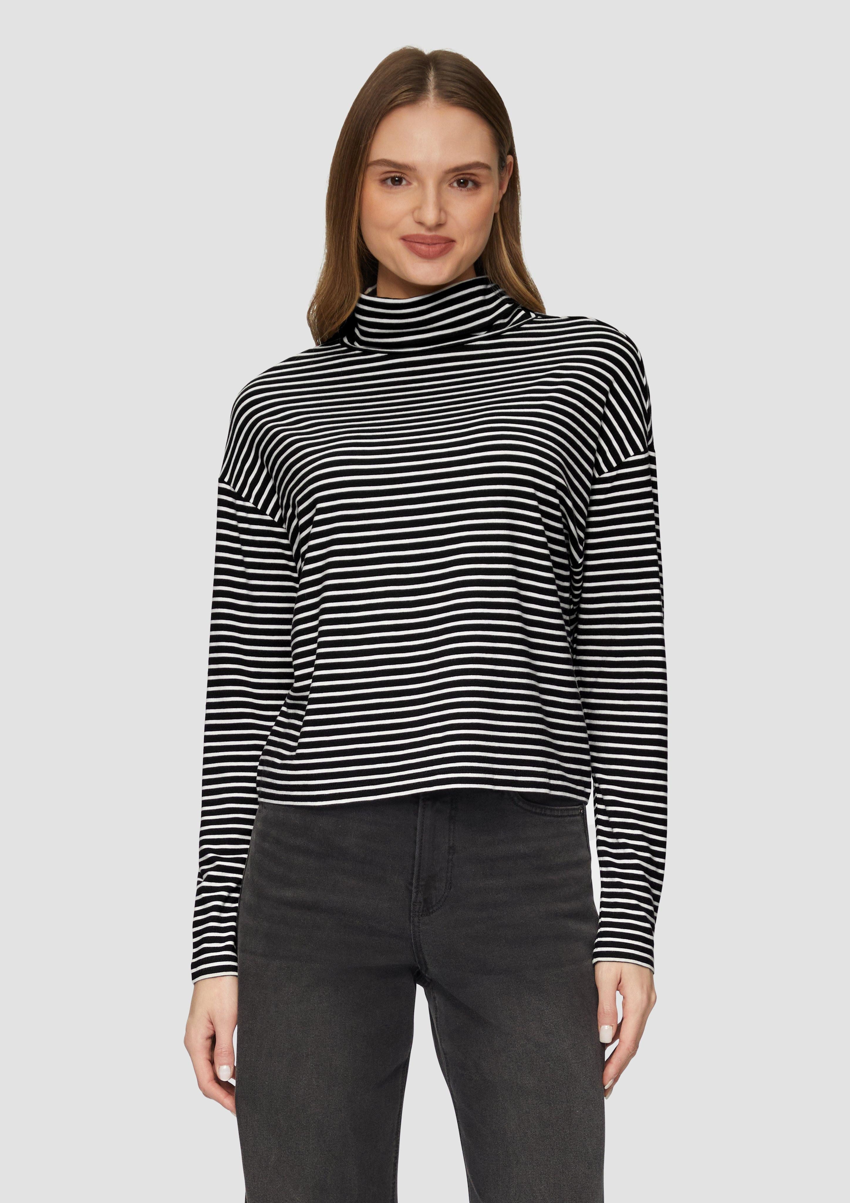 s.Oliver Langarmshirt Gestreiftes Langarmshirt im Relaxed günstig online kaufen