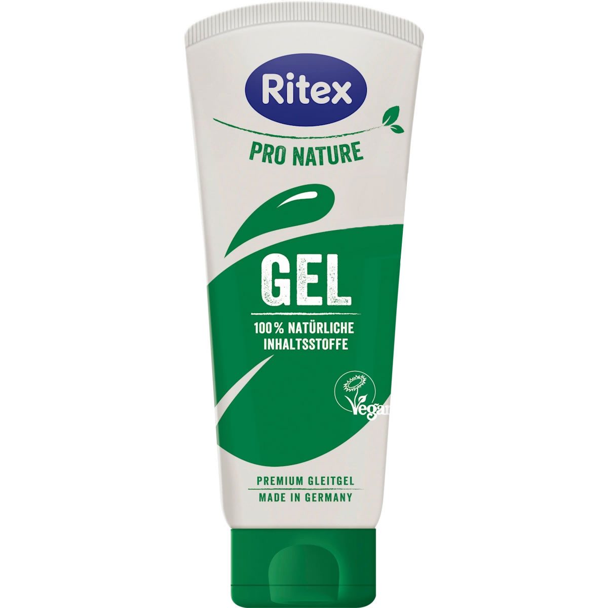 Ritex Gleitgel Pro Nature GEL, Tube aus nachwachsenden Rohstoffen, mit 100ml, 1-tlg., veganes Gleitgel für viel Gefühl