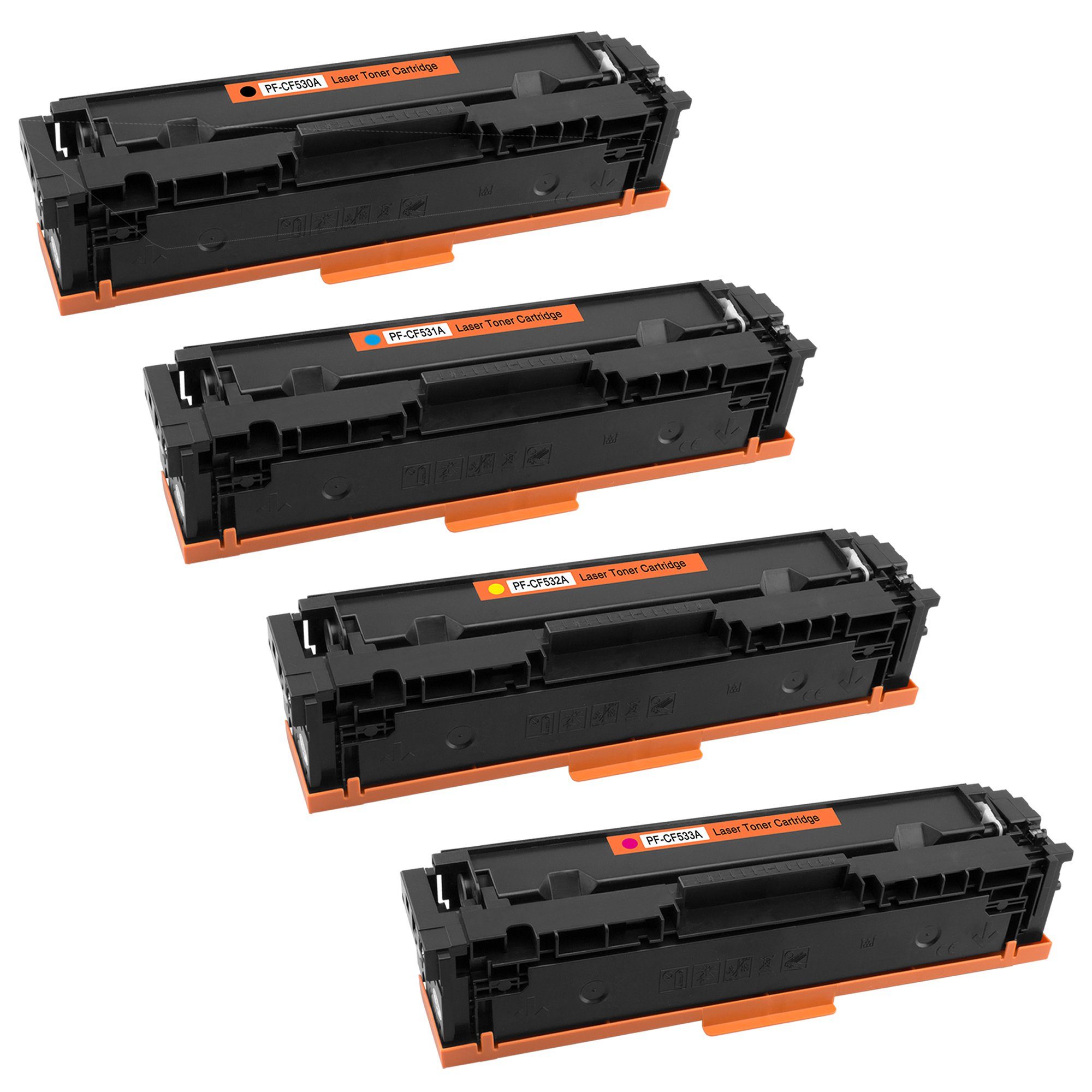 531A Tito-Express 1x CF533A 205A, M180NW MFP M181FW HP M180FW CF 1x 1x Set Laserjet Black, Toner ersetzt Tonerpatrone (Multipack, für Toner 4er Color Magenta, Cyan, CF532A 1x MFP Pro CF530A M181N M180n Yellow),