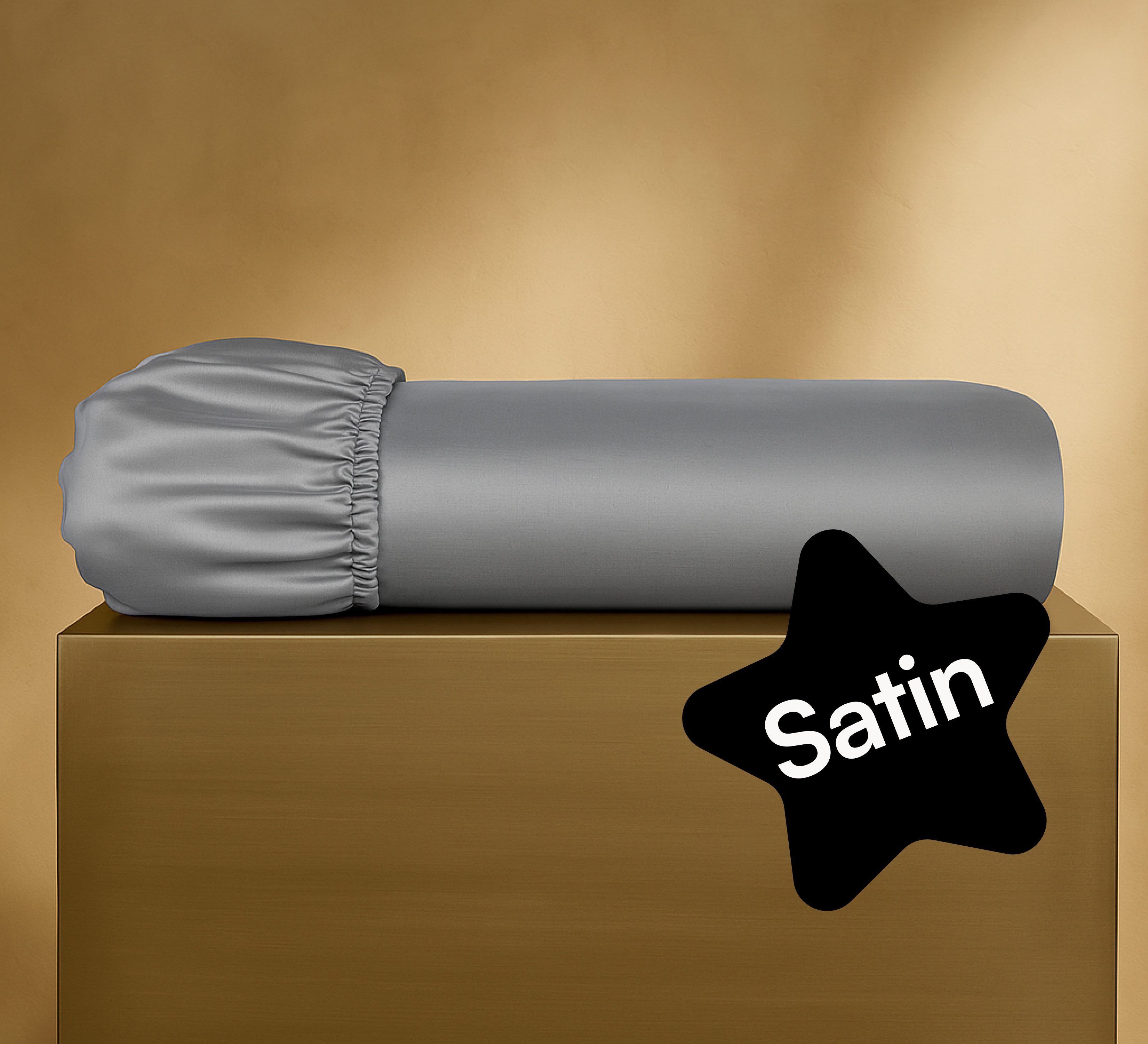 Seralino Spannbettlaken Mako Satin Spannbetttuch (100% Bio Baumwolle), 100% günstig online kaufen