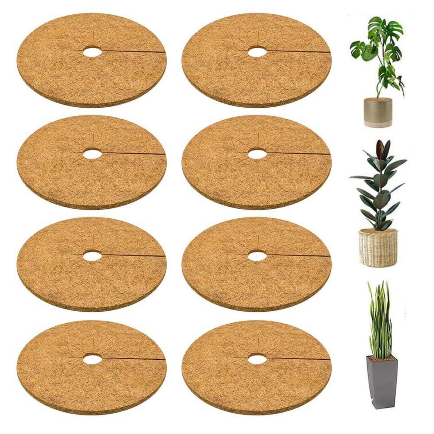 LuxusKollektion Gartenmöbel-Schutzhülle Kokos Mulchscheibe 30cm (8-St)