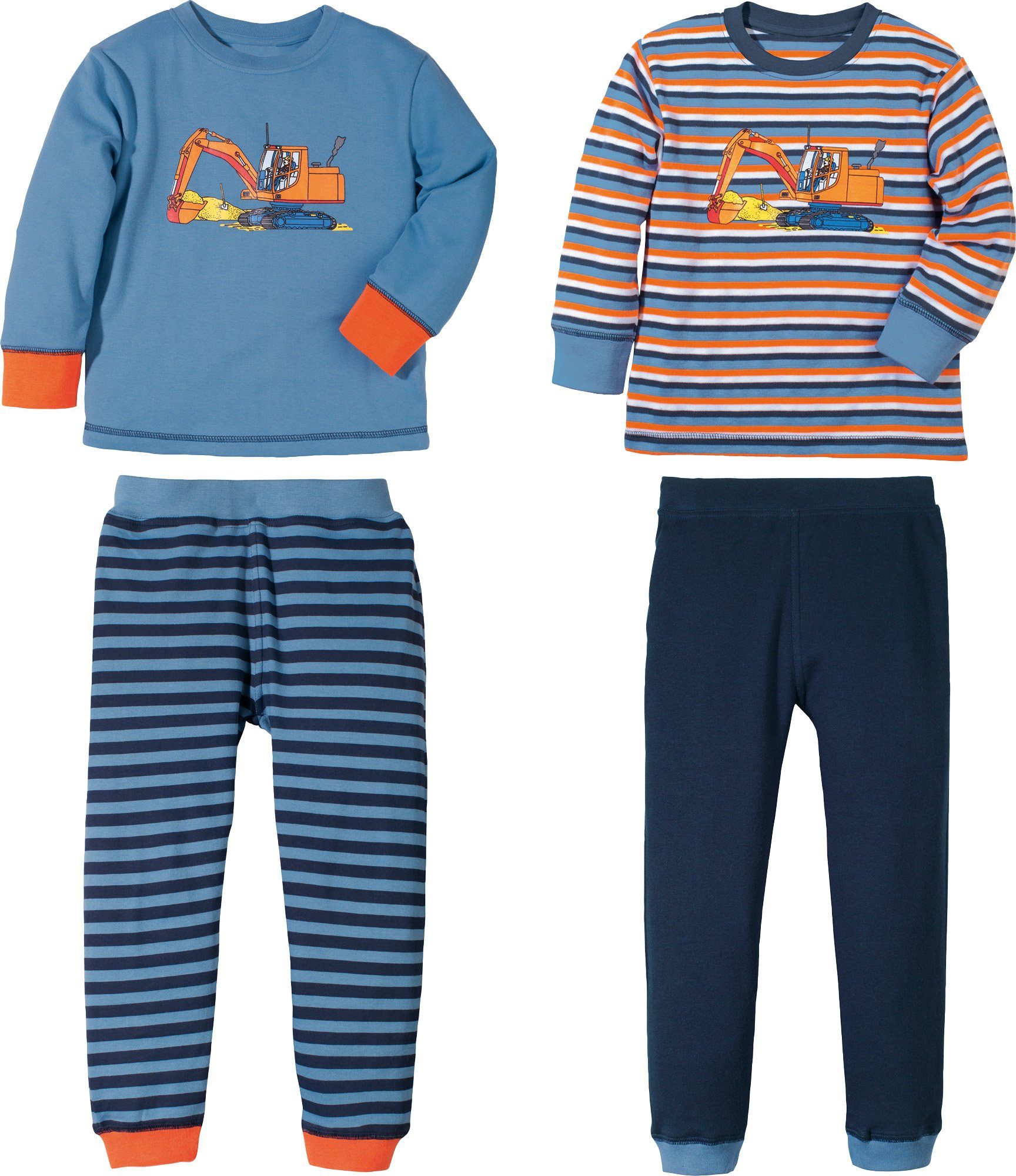 Pyjama Kinder-Schlafanzug 2er-Pack