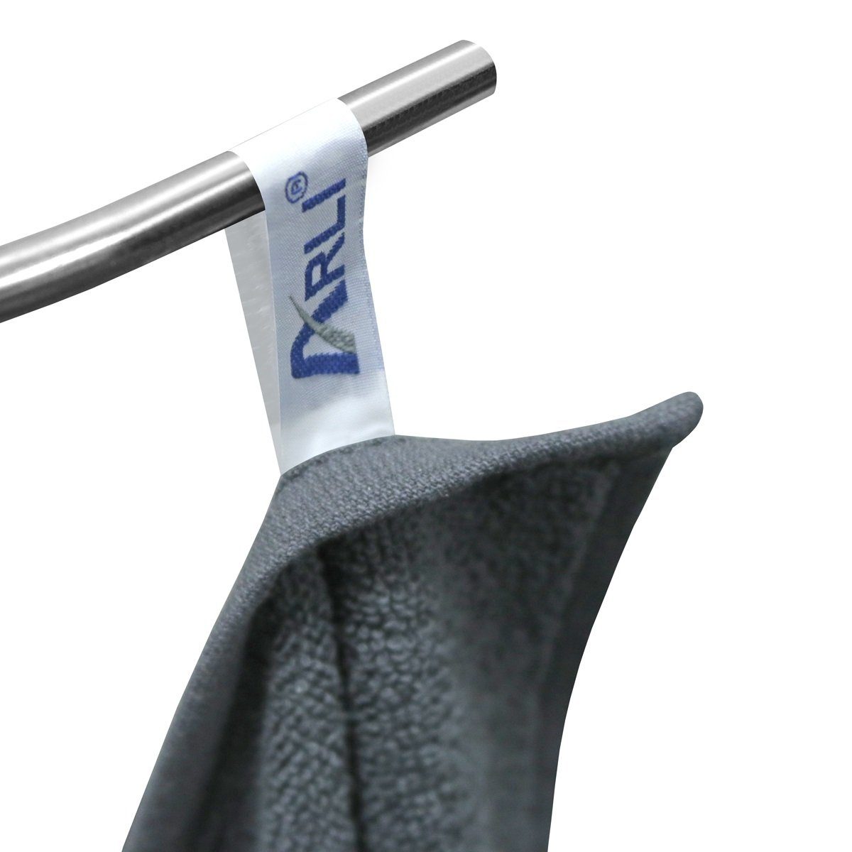 ARLI Handtuch Set Handtuch anthrazit Stück, 4 Serie praktisch x modern Set Baumwolle Handtuchaufhänger elegant 100% 8 Handtücher 4 mit schwarz (8-tlg) Frottier 8 + Design klassischer hochwertigem Rohstoff aus schlicht