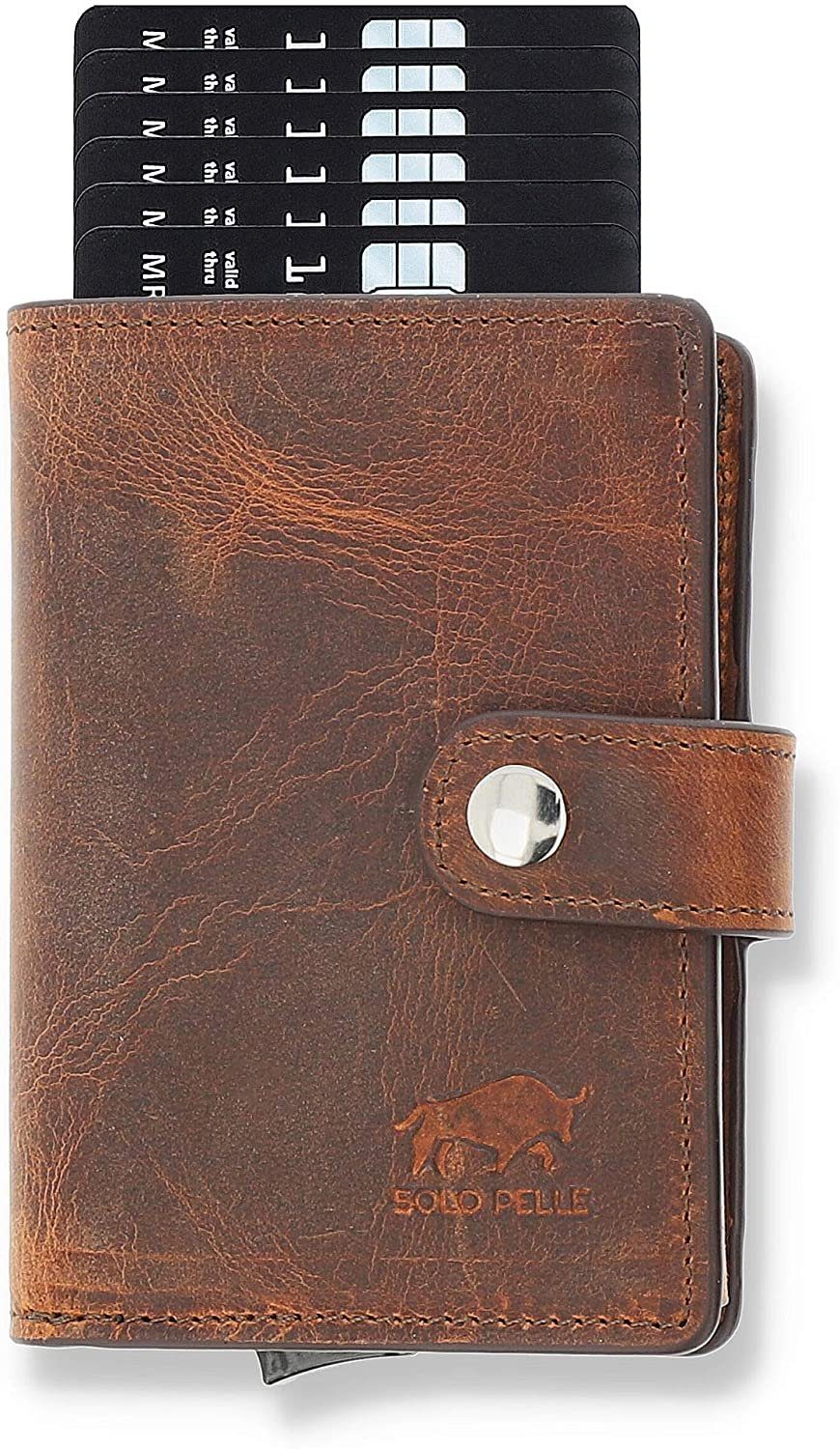 Solo Pelle Mini Geldbörse Q-Wallet Leder günstig online kaufen