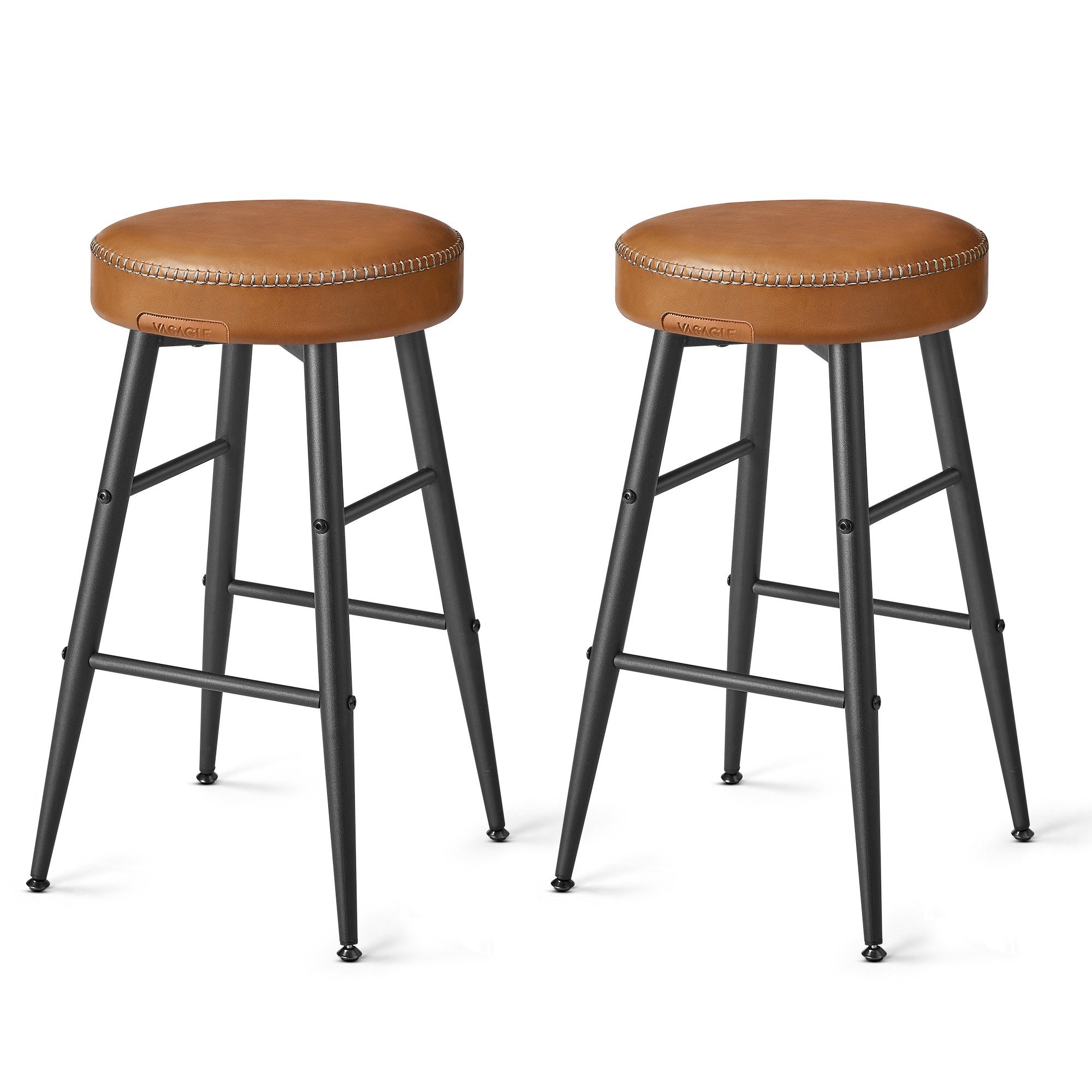 VASAGLE Barhocker (2 St), Kunstleder, 120kg günstig online kaufen
