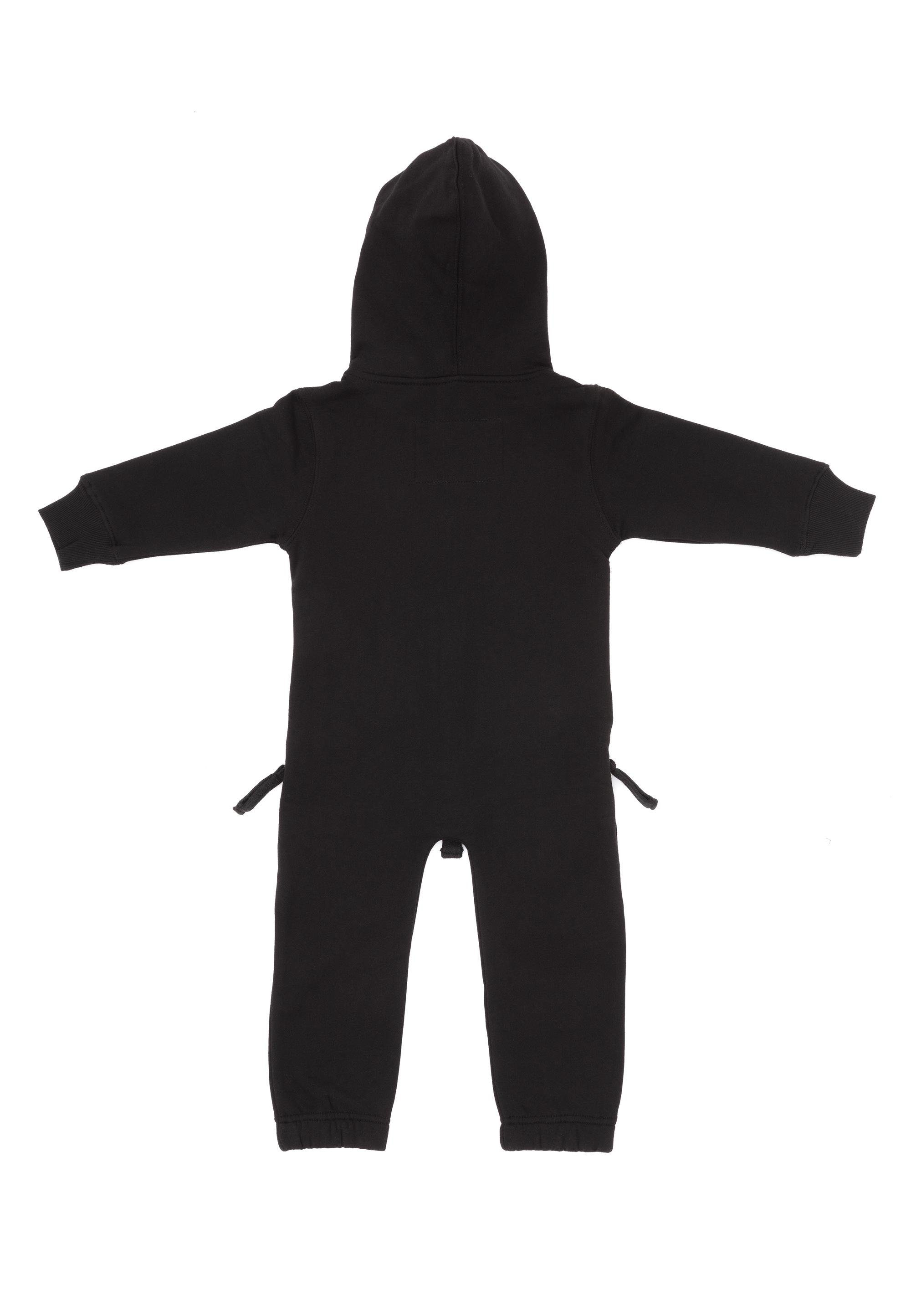 Moniz Jumpsuit aus kuschelig schwarz-schwarz Material weichem