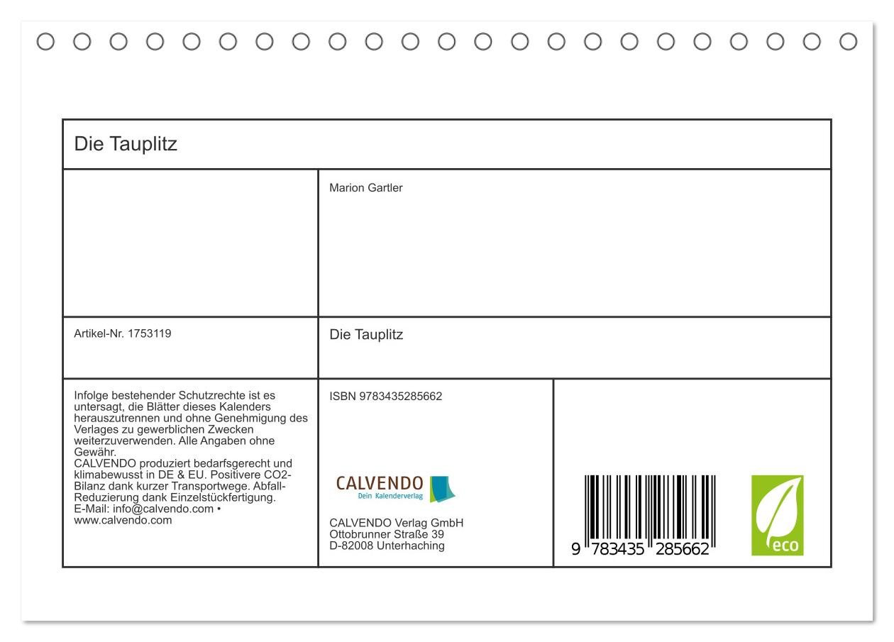 Thumbnail - CALVENDO Wandkalender Die Tauplitz (Tischkalender 2025 DIN A5 quer), CALVENDO Monatskalender